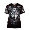 All Over Printed Wolf Hoodie MEI09102003-MEI