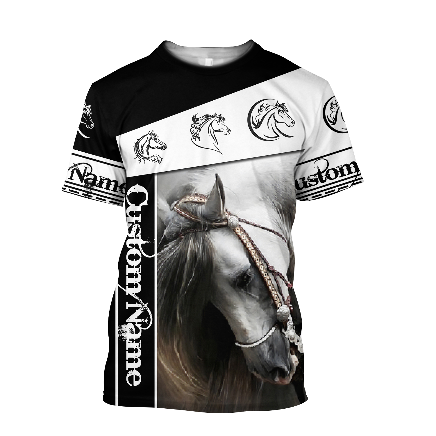 Horse Custom Name 3D All Over Printed Shirts For Men and Women TA09282002
