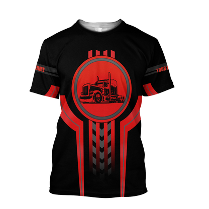 3D Trucker Red Unisex Shirts  HVT29102004