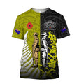 Remembrance day lest we forget Australia and Kiwi Soldier wattle silver fern TR030404 - Amaze Style™-Apparel