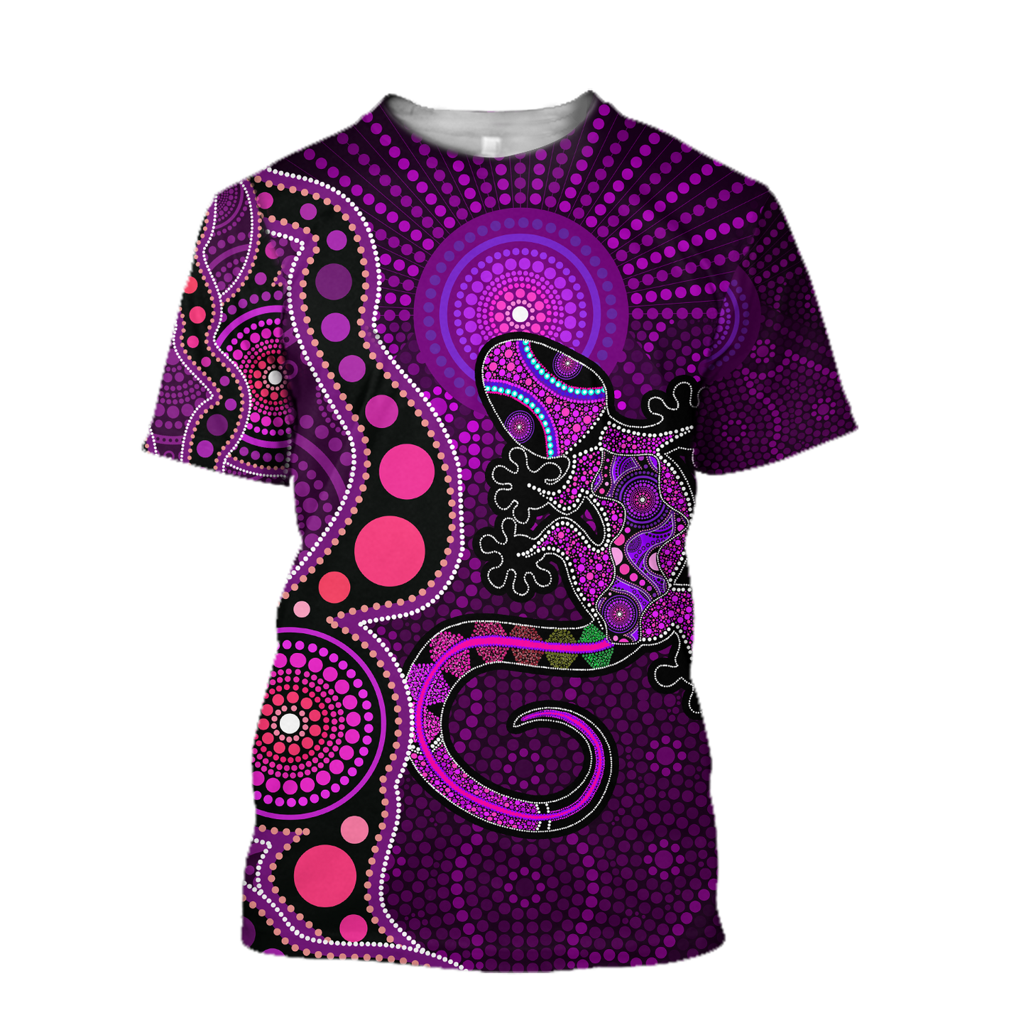Aboriginal Australia Indigenous Purple The Lizard and The Sun shirts for men and women-Apparel-Huyencass-Hoodie-S-Vibe Cosy™