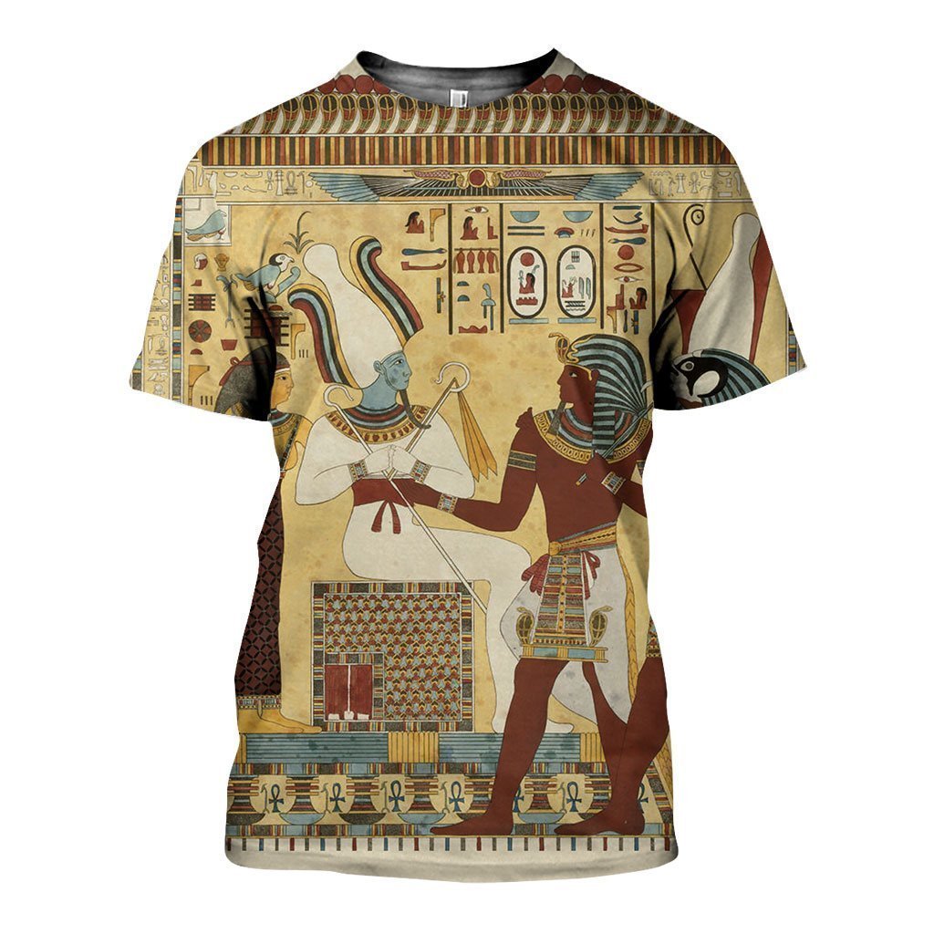 3D All Over Printed Egyptian Shirts and Shorts HP005-Apparel-HP Arts-T-Shirt-S-Vibe Cosy™
