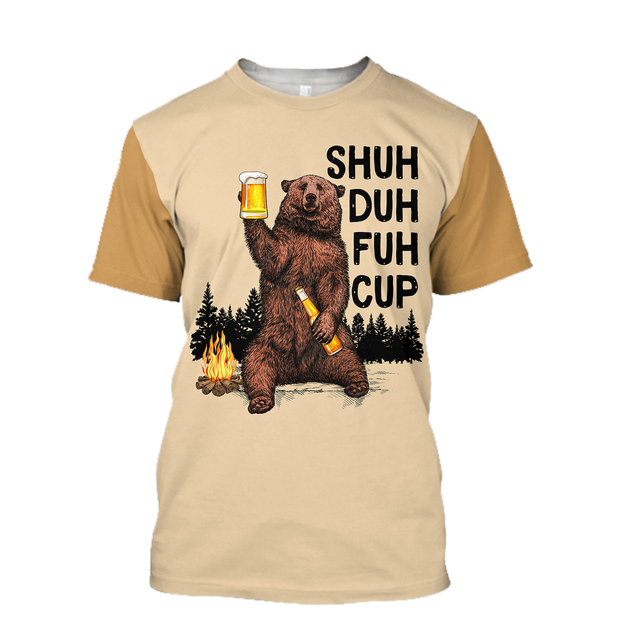 Shuh Duh Fuh Up - Camping Bear B103-Apparel-NNK-T-Shirt-S-Vibe Cosy™