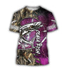 Cobia Fishing camo all over printed shirts for men and women purple color TR251202 - Amaze Style™-Apparel