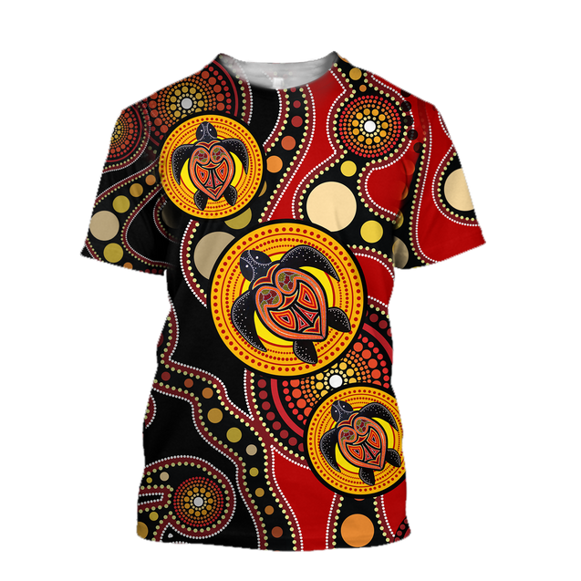 Aboriginal Australia Indigenous Turtles Painting Art shirts for men and women TR2606202S