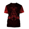 Vikings - The Raven Red of Odin Tattoo-Apparel-HP Arts-Hoodie-S-Vibe Cosy™