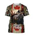 Canada Moose Hunting Legend 3D All Over Print Hoodie TR1209202