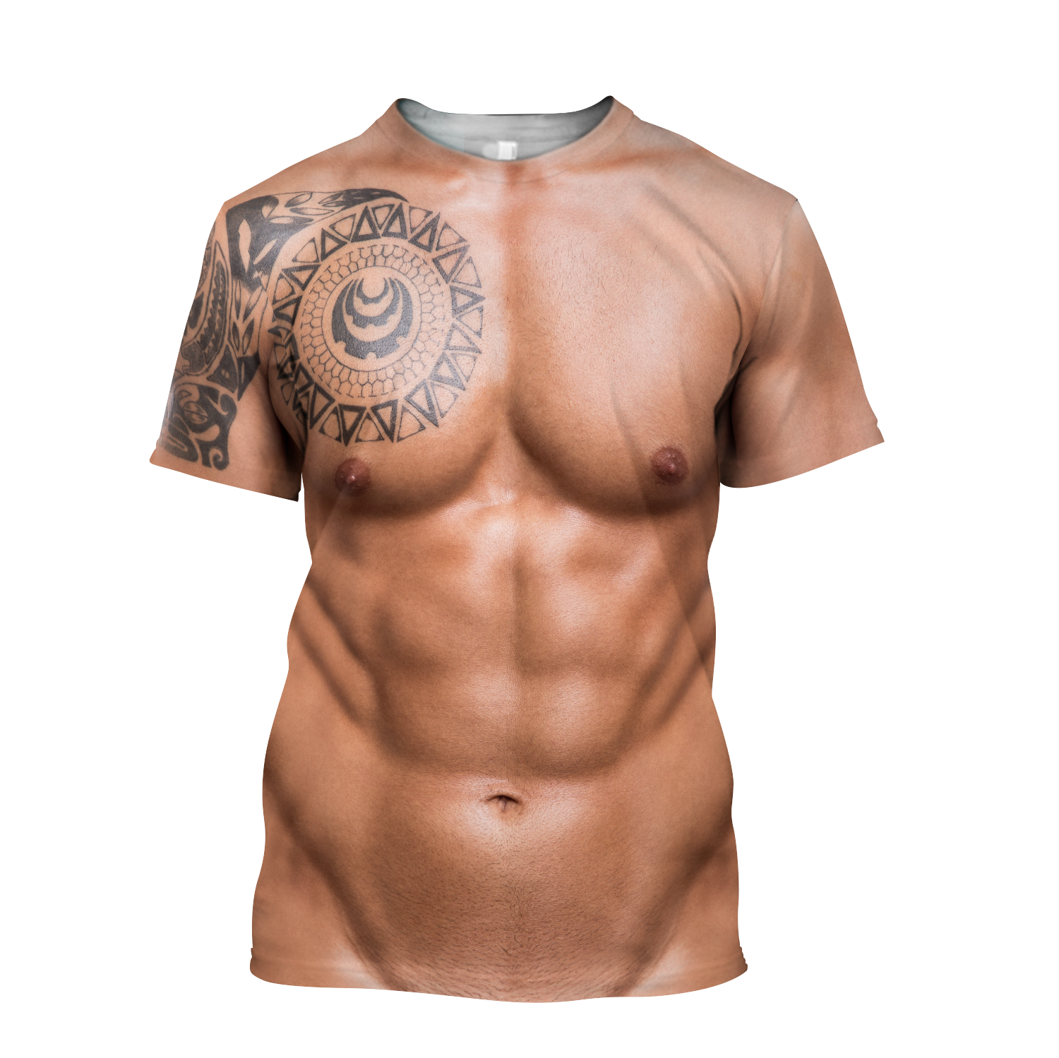 Muscle Tattoo 3D All Over Printed T-Shirt Pi28072001-Apparel-MP-T-Shirt-S-Vibe Cosy™
