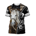Beautiful Horse 3D All Over Printed shirt for Men and Women Pi040102-Apparel-NNK-T-Shirt-S-Vibe Cosy™