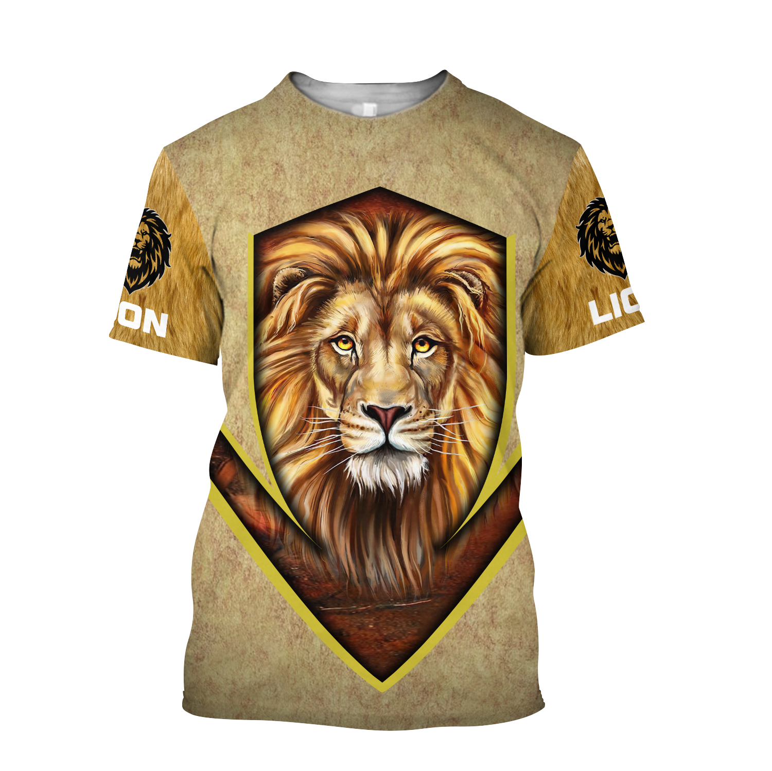 Love Lion Over Printed Hoodie