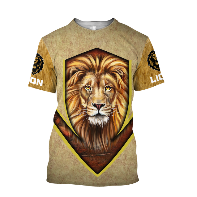 Love Lion Over Printed Hoodie