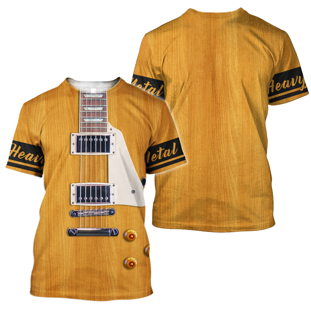 Heavy Metal Guitar 3D All Over Printed Shirts For Men and Women HAC300701-Apparel-TT-T-shirt-S-Vibe Cosy™