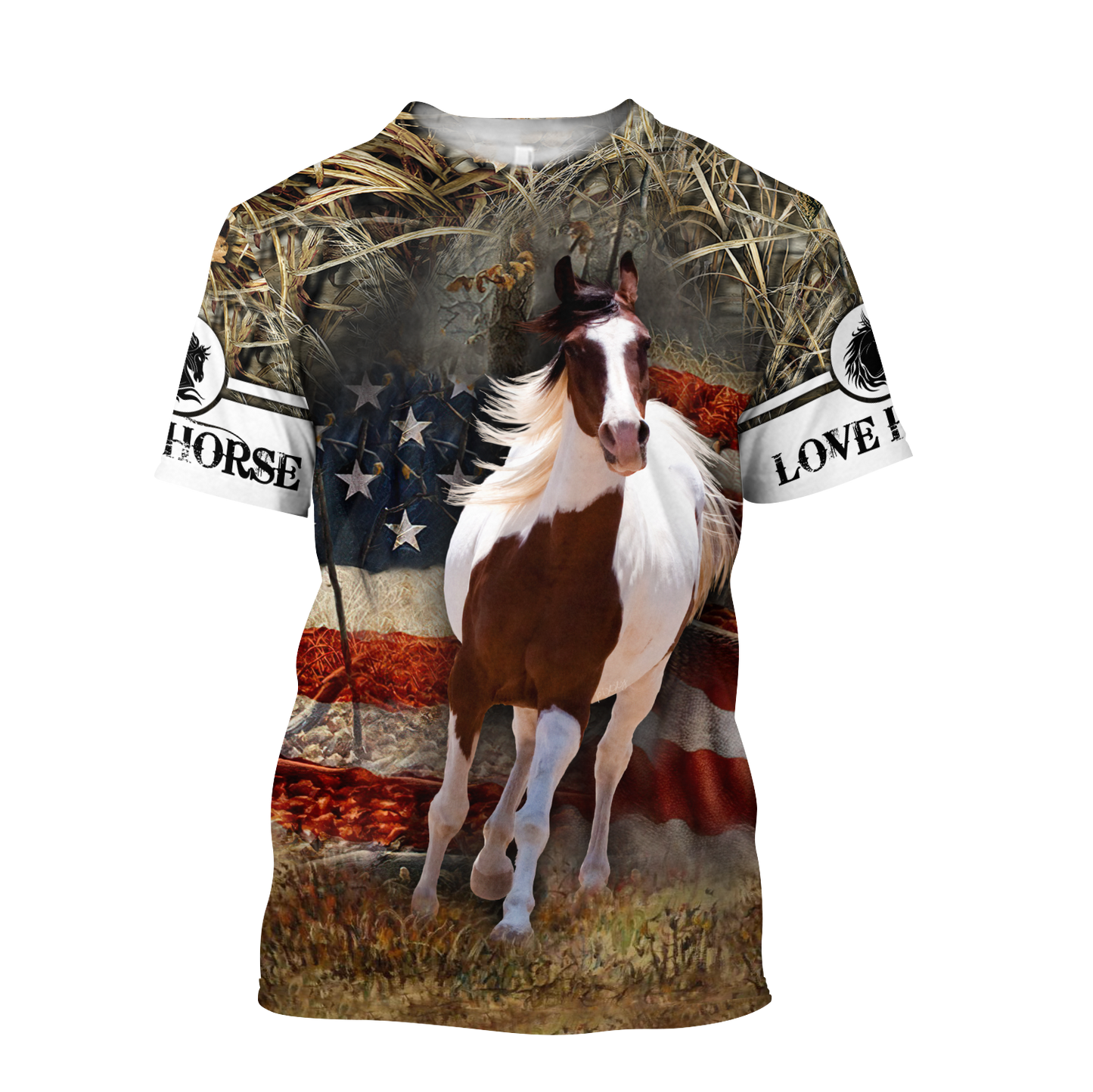 Love Horse 3D All Over Printed Shirts Pi080501-Apparel-TA-T-Shirt-S-Vibe Cosy™