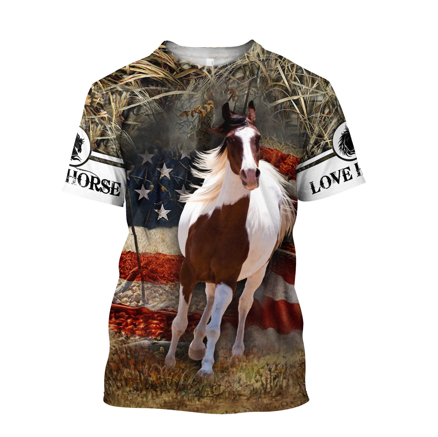 Love Horse 3D All Over Printed Shirts Pi080501-Apparel-TA-T-Shirt-S-Vibe Cosy™