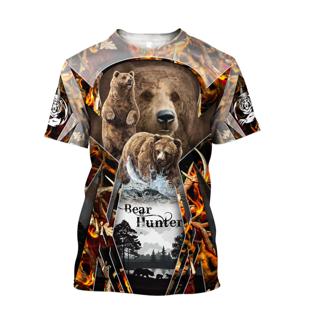 Bear Hunting camo 3D all over printed shirts for men and women Pi121202 PL-Apparel-PL8386-T shirt-S-Vibe Cosy™