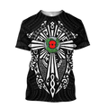 New zealand anzac, lest we forget maori cross tattoo 3d all over printed shirt and short for man and women MH3006201-Apparel-PL8386-T-shirt-S-Vibe Cosy™