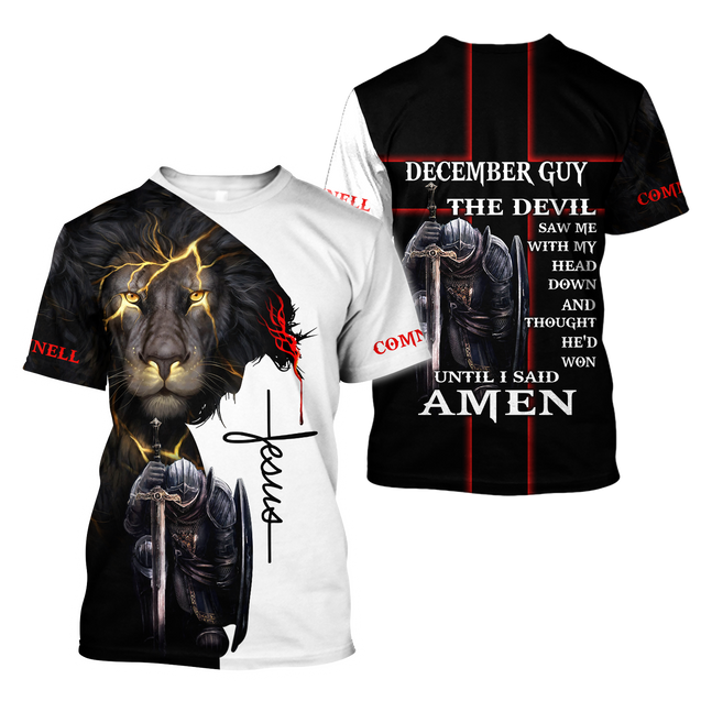 December Guy Custome Name 3D All Over Printed Shirts For Men and Women Pi250501S12A