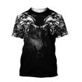 Double Dark Wolf Tattoo 3D All Over Printed Unisex Shirts