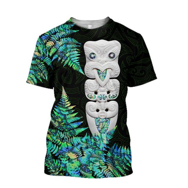 Hei Taiaha Maori Warriors Silver Fern Paua Shell Unisex Shirts