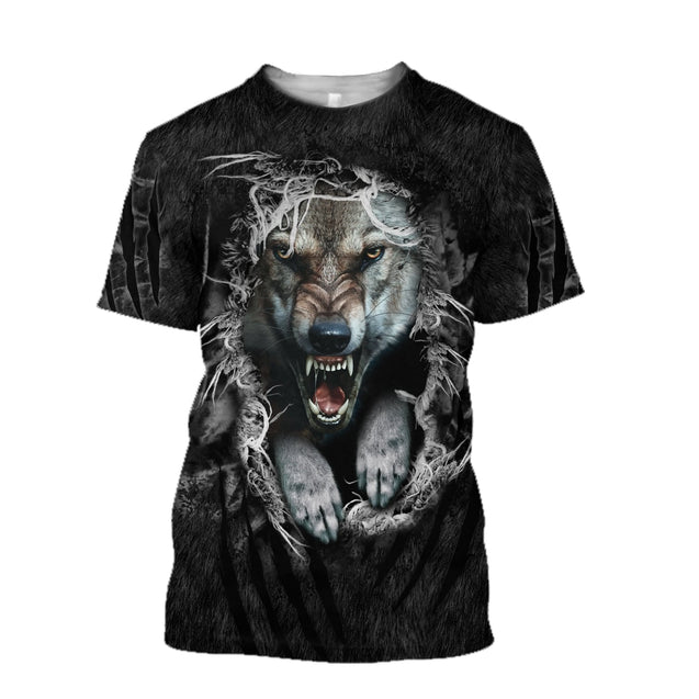 Angry Wolf Art Shirts For Men And Women TR1211203