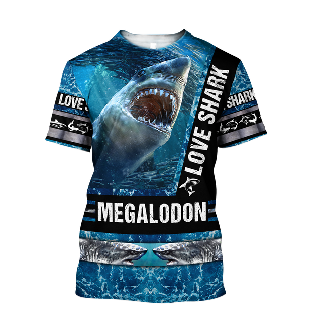 Love Shark 3D All Over Printed Shirts For Men and Women HAC180702-Apparel-TT-T-shirt-S-Vibe Cosy™