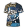 Perch Fishing huk up all Printing Shirts for men and women Blue color TR021202 - Amaze Style™-Apparel