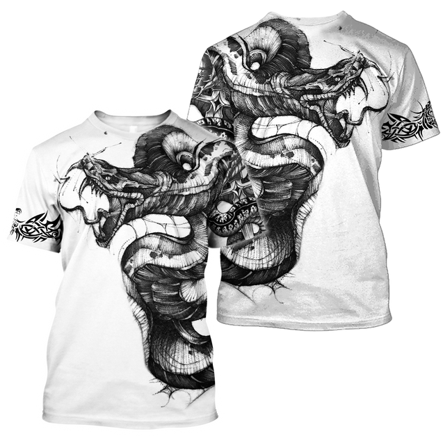 Snake Tattoo Hoodie T Shirt For Men and Women HAC210501-Apparel-NM-T-Shirt-S-Vibe Cosy™