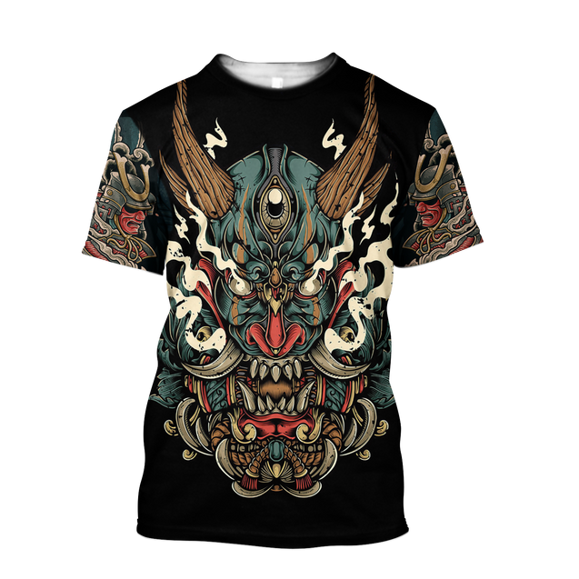 Samurai Tattoo Art Hoodie T Shirt For Men and Women HAC220602-NM-Apparel-NM-T-Shirt-S-Vibe Cosy™