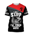 Logger Chainsaw I'm Stop When I Am Done Red Unisex Shirts