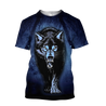 Night Wolf 3D All Over Print Hoodie T Shirt For Men and Women HHT07092016