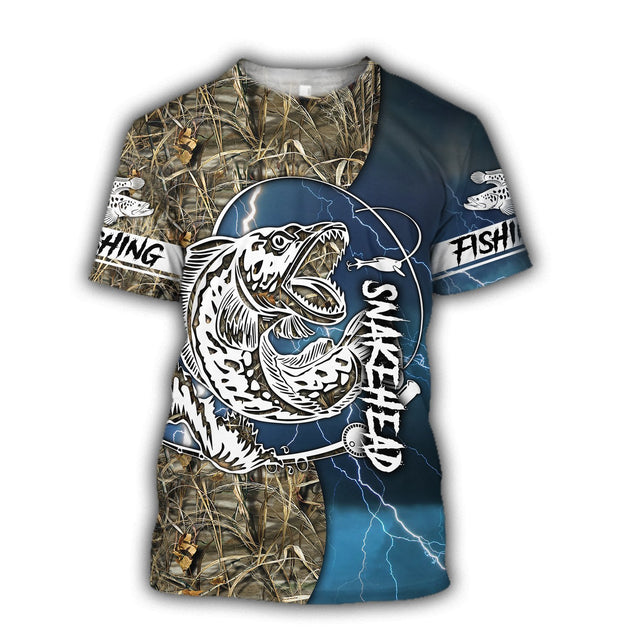 Snakehead Fishing Blue camo Women's Men's clothing TR161202 - Amaze Style™-Apparel