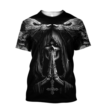 Premium Skull Tattoo 3D All Over Printed Unisex Shirts