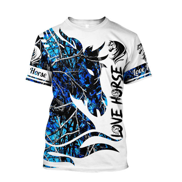 Beautiful Horse 3D All Over Printed shirt for Men and Women Pi060101-Apparel-NNK-T-Shirt-S-Vibe Cosy™