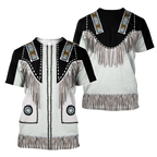 Native Cowboy Jacket No4 Cosplay 3D Over Printed Unisex Deluxe Hoodie ML