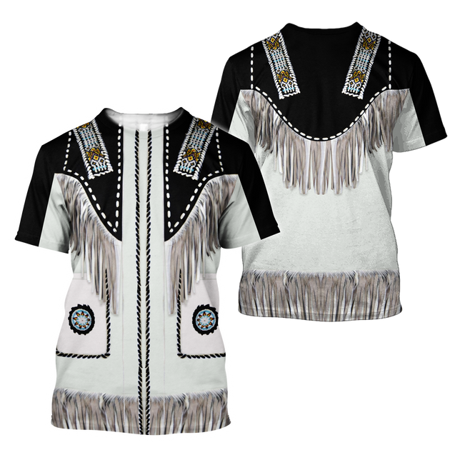 Native Cowboy Jacket No4 Cosplay 3D Over Printed Unisex Deluxe Hoodie ML