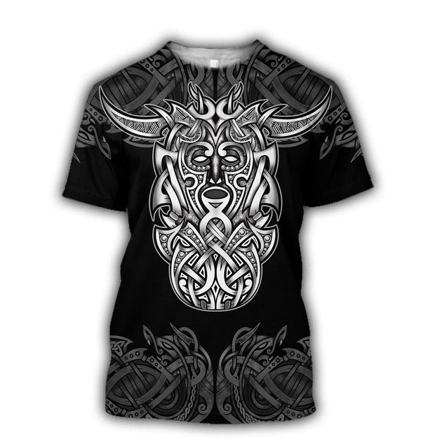 Loki Godmask All Over Printed TR091001-Apparel-HP Arts-T-Shirt-S-Vibe Cosy™