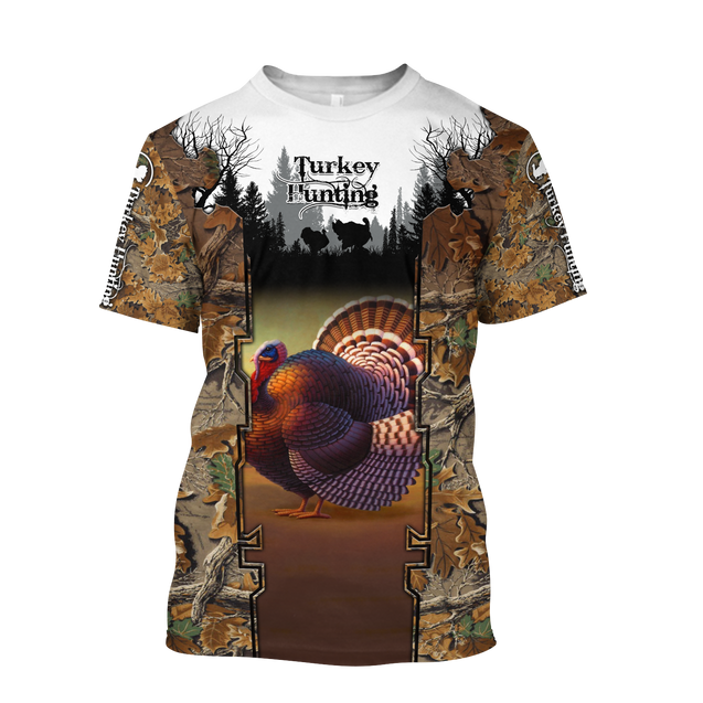 Camo Turkey Hunting Hoodie T-Shirt Sweatshirt for Men and Women Pi031202-Apparel-NM-T-shirt-S-Vibe Cosy™