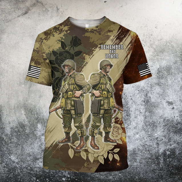 Memorial day Remember and honor the heroes 3D over printed shirts TR150401-Apparel-Huyencass-T-Shirt-S-Vibe Cosy™