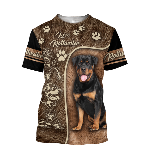 Rottweiler 3d unisex shirt TNA11022001