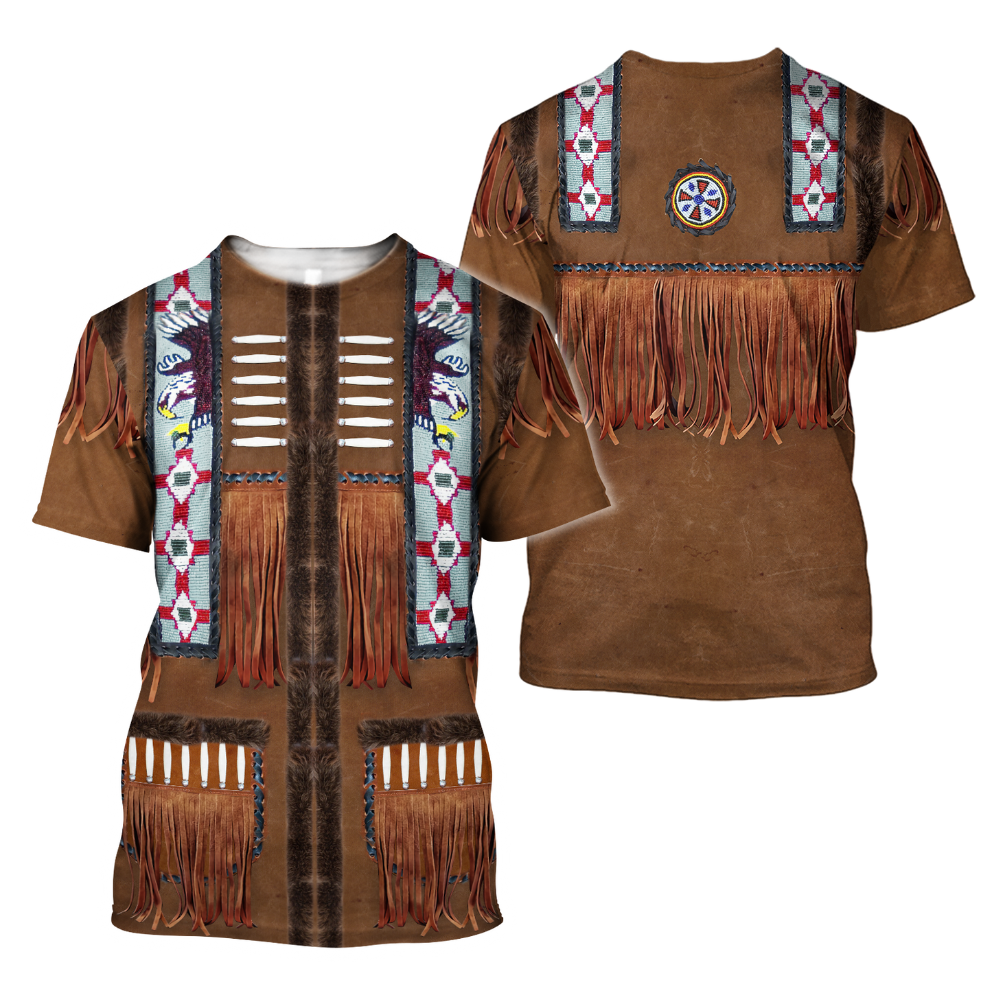 Native Cowboy Jacket No5 Cosplay 3D Over Printed Unisex Deluxe Hoodie ML