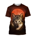 Wolf 3D All Over Print Hoodie T Shirt For Men and Women Pi04092005S