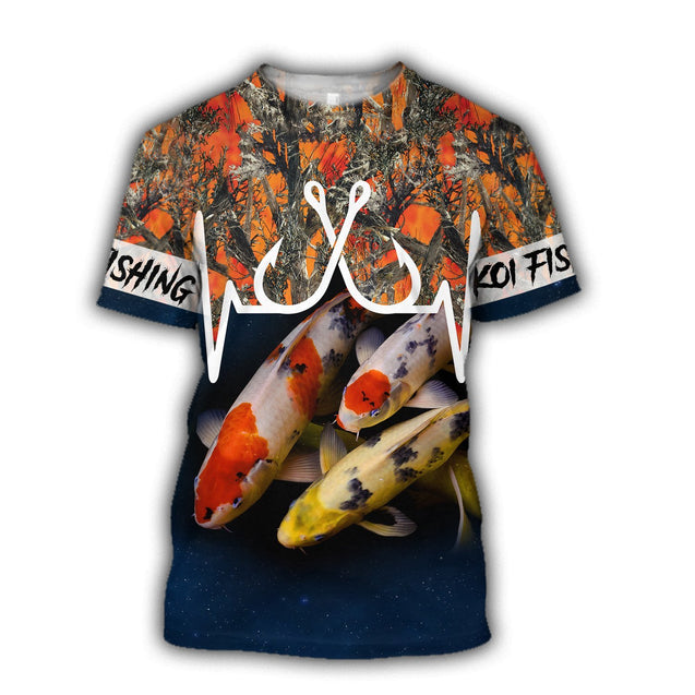 Koi Fishing Camo 3D all over printing shirts for men and women TR110203 - Amaze Style™-Apparel