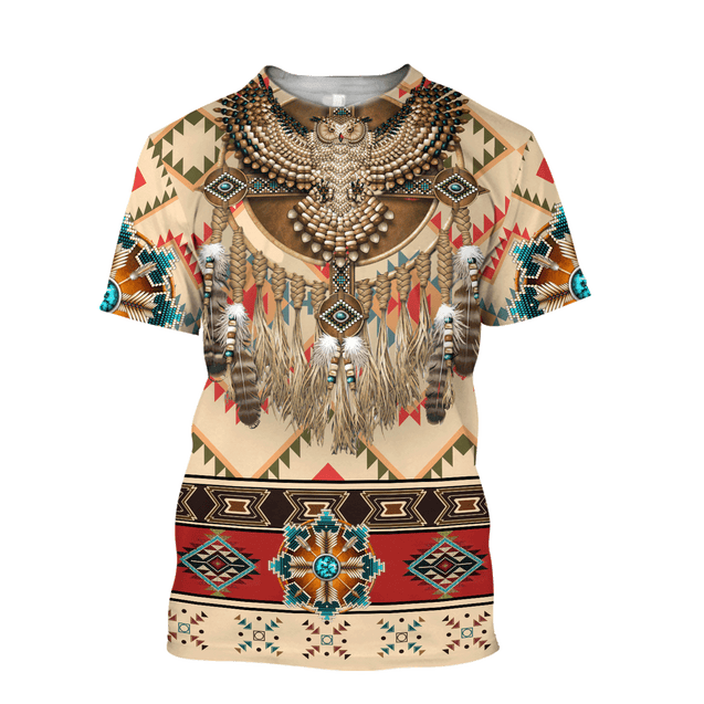 Native American Pattern Dreamcatcher 3D All Over Printed Shirts For Men