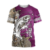 Trout Fishing purple Tattoo camo shirts for men and women TR2108203S