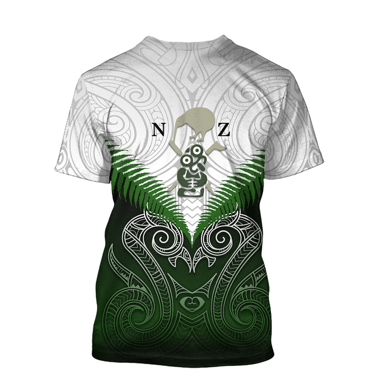 Maori Manaia Hoodie Green Rugby PL165 - Amaze Style™-Apparel