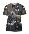 3D All Over Print Mongolia Warrior Hoodie-Apparel-Khanh Arts-T-Shirt-S-Vibe Cosy™