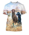 3D All Over Print Hunting Dog Hoodie-Apparel-Phaethon-T-Shirt-S-Vibe Cosy™