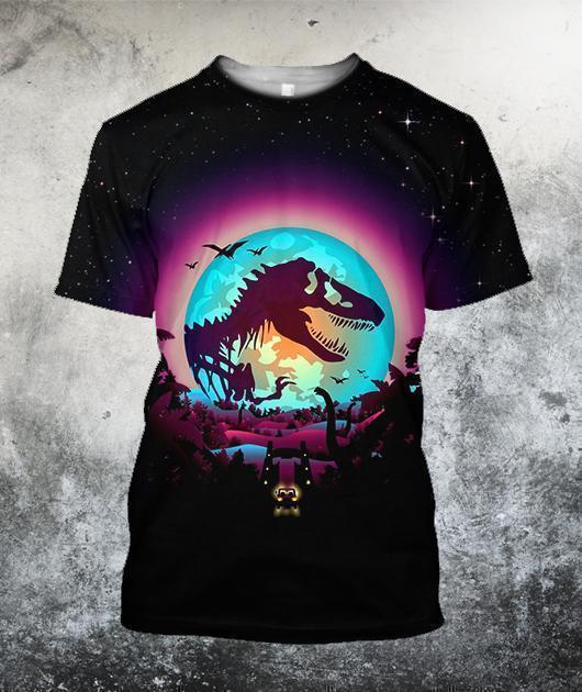 3D All Over Printed Jurassic Park-Apparel-HP Arts-T-Shirt-S-Vibe Cosy™