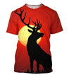 All Over Print Deer Sunset-Apparel-Phaethon-T-Shirt-S-Vibe Cosy™