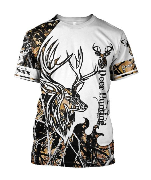 DEER HUNTING OUTSHINE CAMO 3D ALL OVER PRINTED SHIRTS FOR MEN AND WOMEN JJ051205 PL-Apparel-PL8386-T shirt-S-Vibe Cosy™